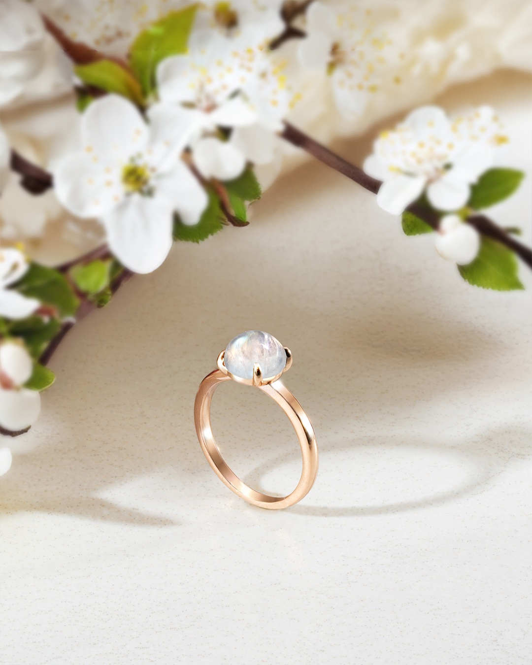 Bague Pierre de lune Millazia