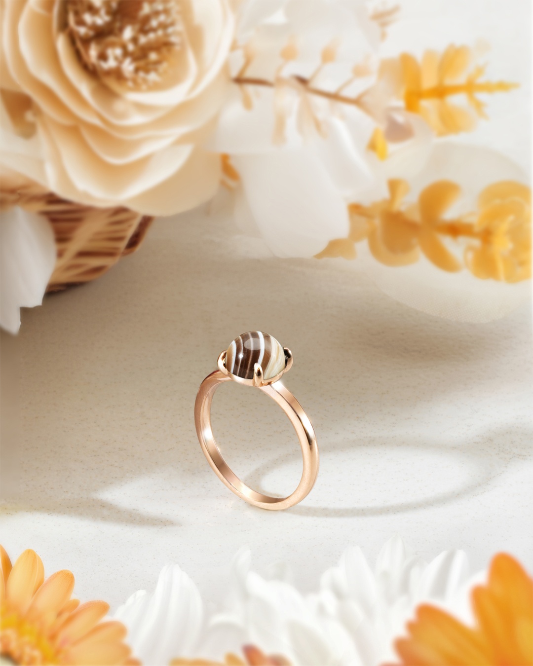 Bague Agate du Botswana Avellia