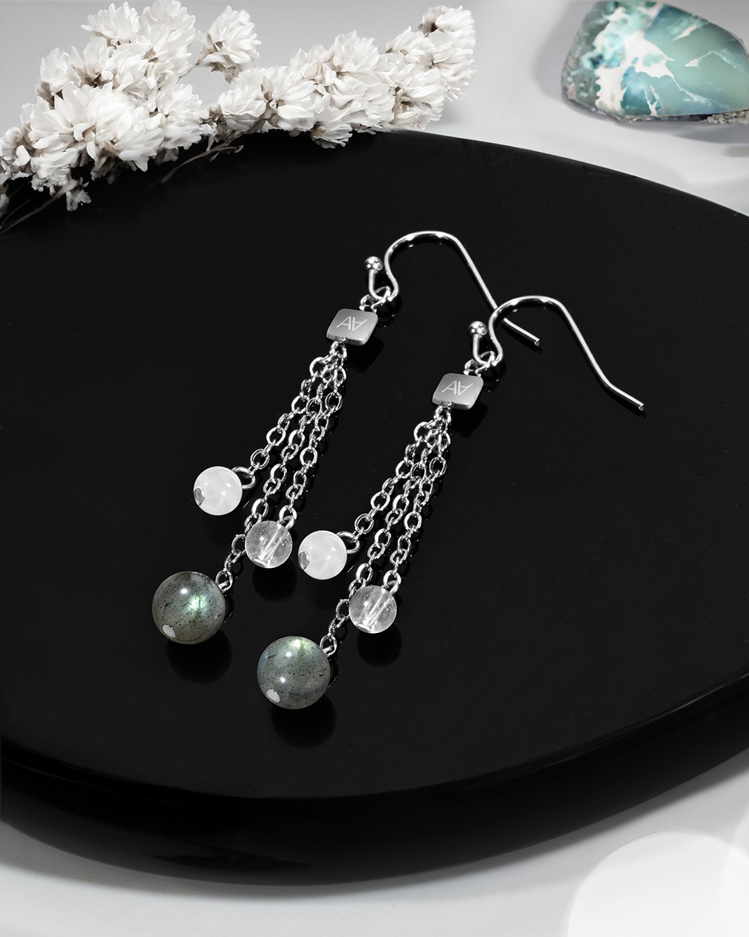 Boucle d'oreilles Lithothérapie Harmonie Spirituelle