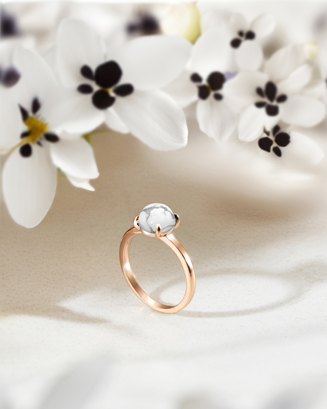 Bague Howlite Alcamia