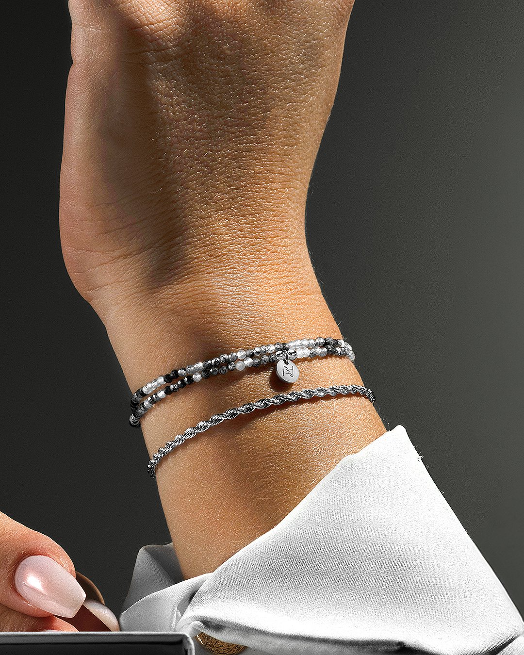 Bracelet Quartz rutilé tourmaliné Riminillo