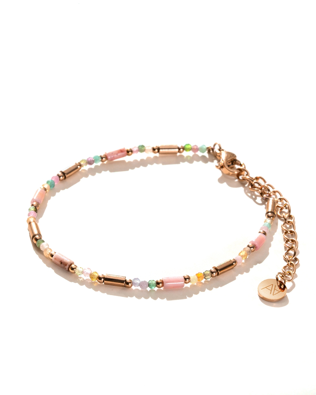Bracelet Tourmaline Multicouleur et Rhodonite Monzila
