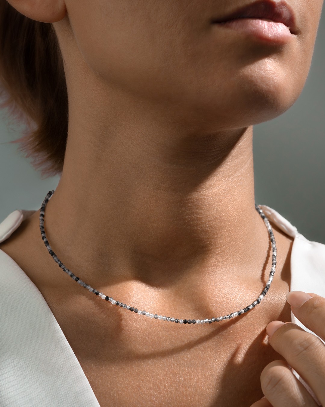 Pendentif Quartz rutile tourmaliné Rimini