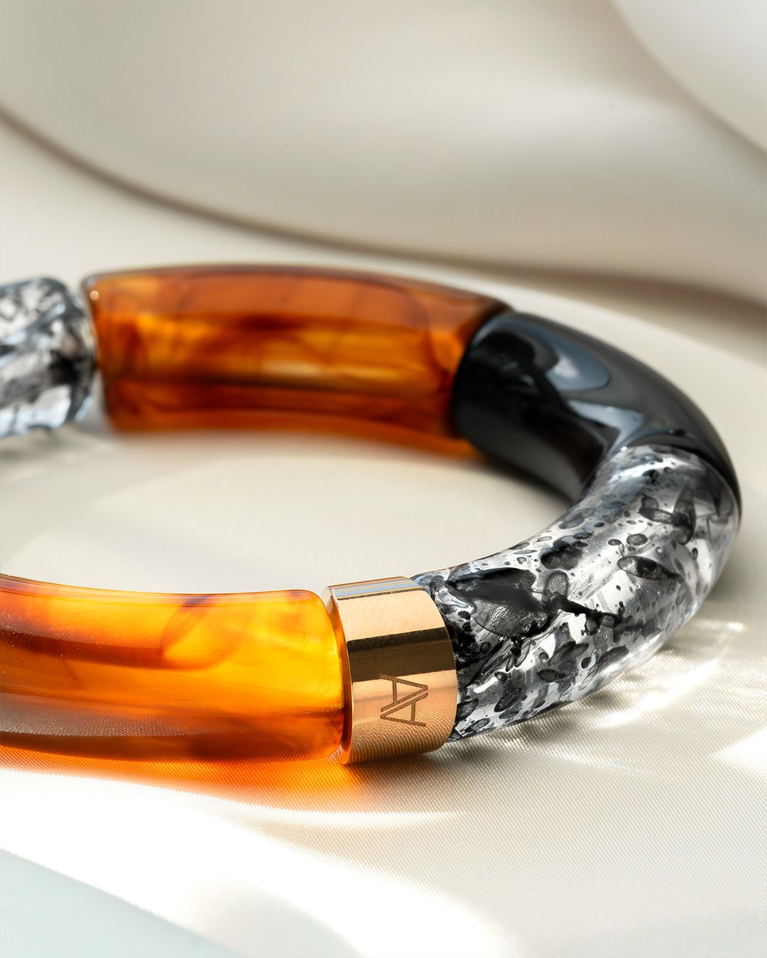 Packshot Bracelet Lueurs d'automne Voile d’Ébène marron Palena