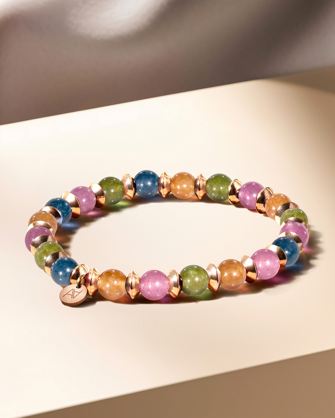 Bracelet Calcédoine multicouleur Lorano