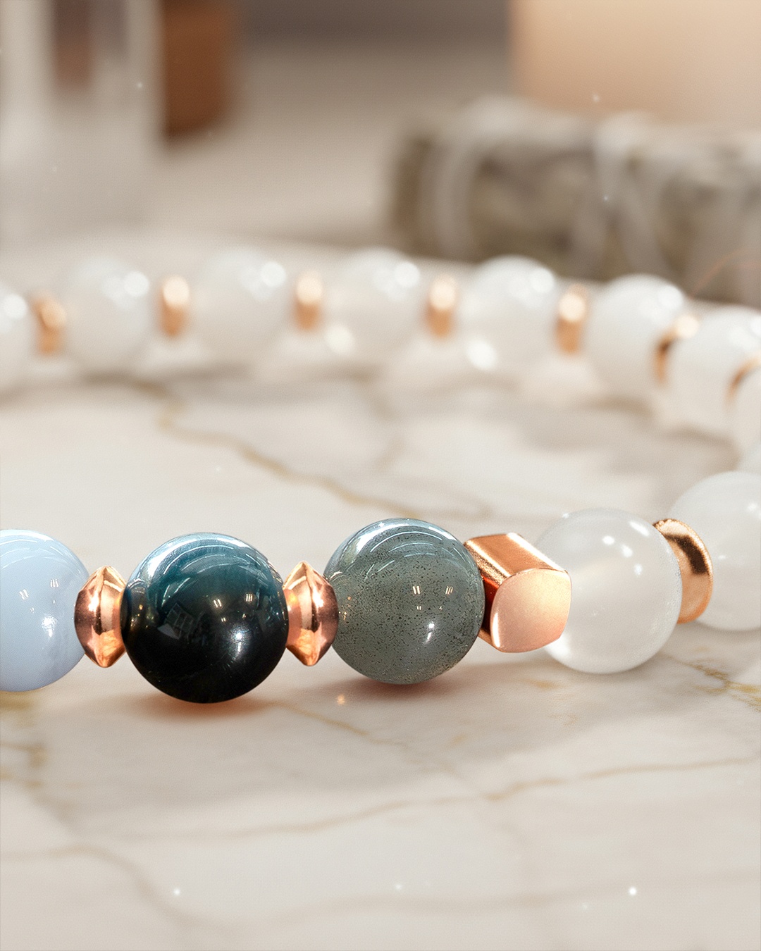 Packshot Bracelet Lithothérapie Chakra 3e oeil