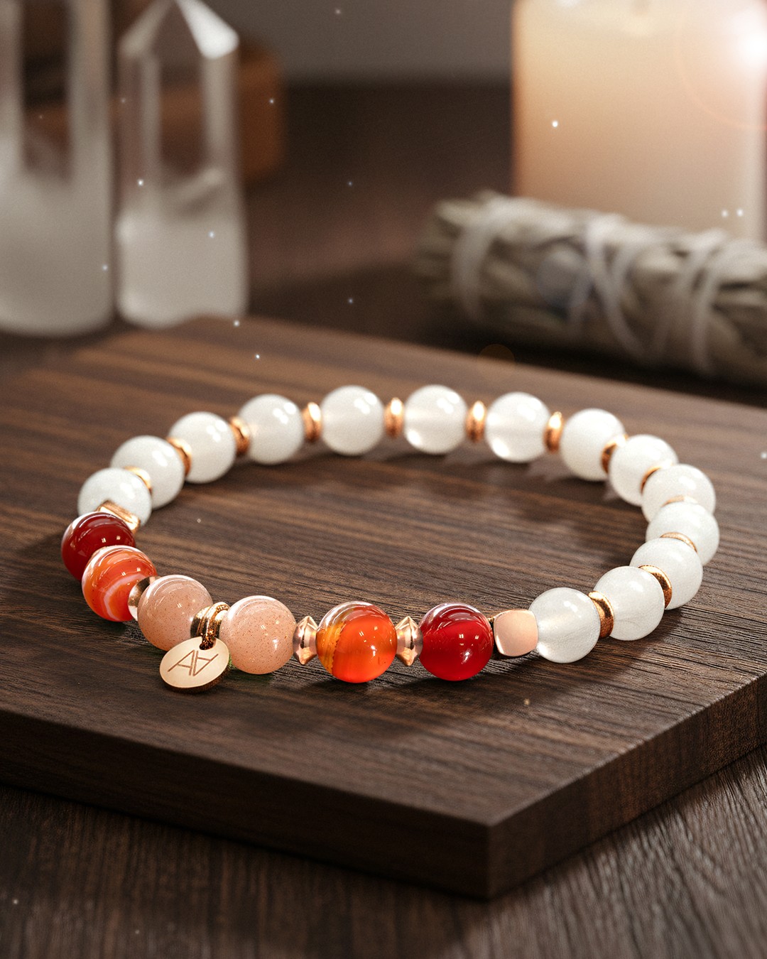 Bracelet Lithothérapie Chakra sacré