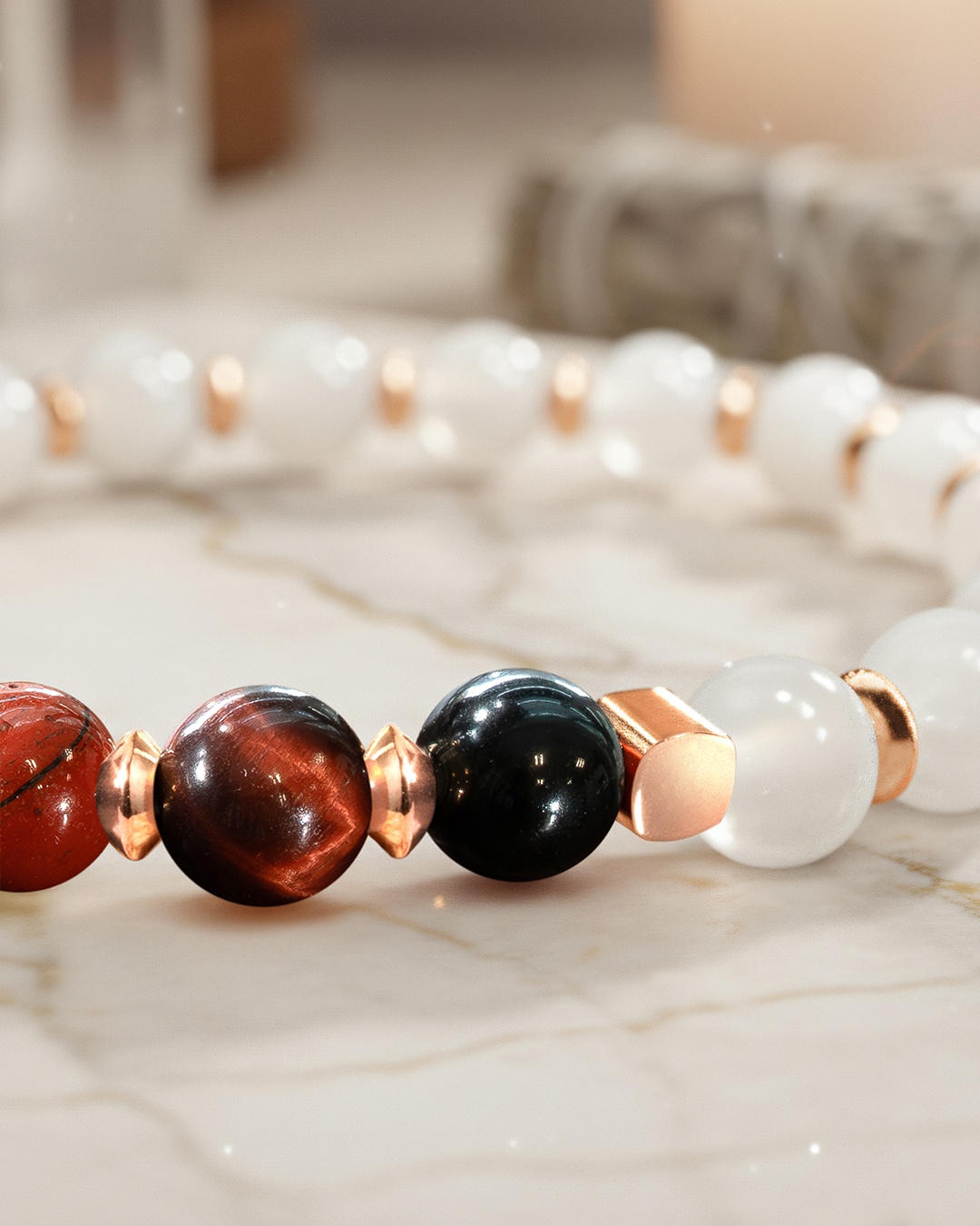 Packshot Bracelet Lithothérapie Chakra racine