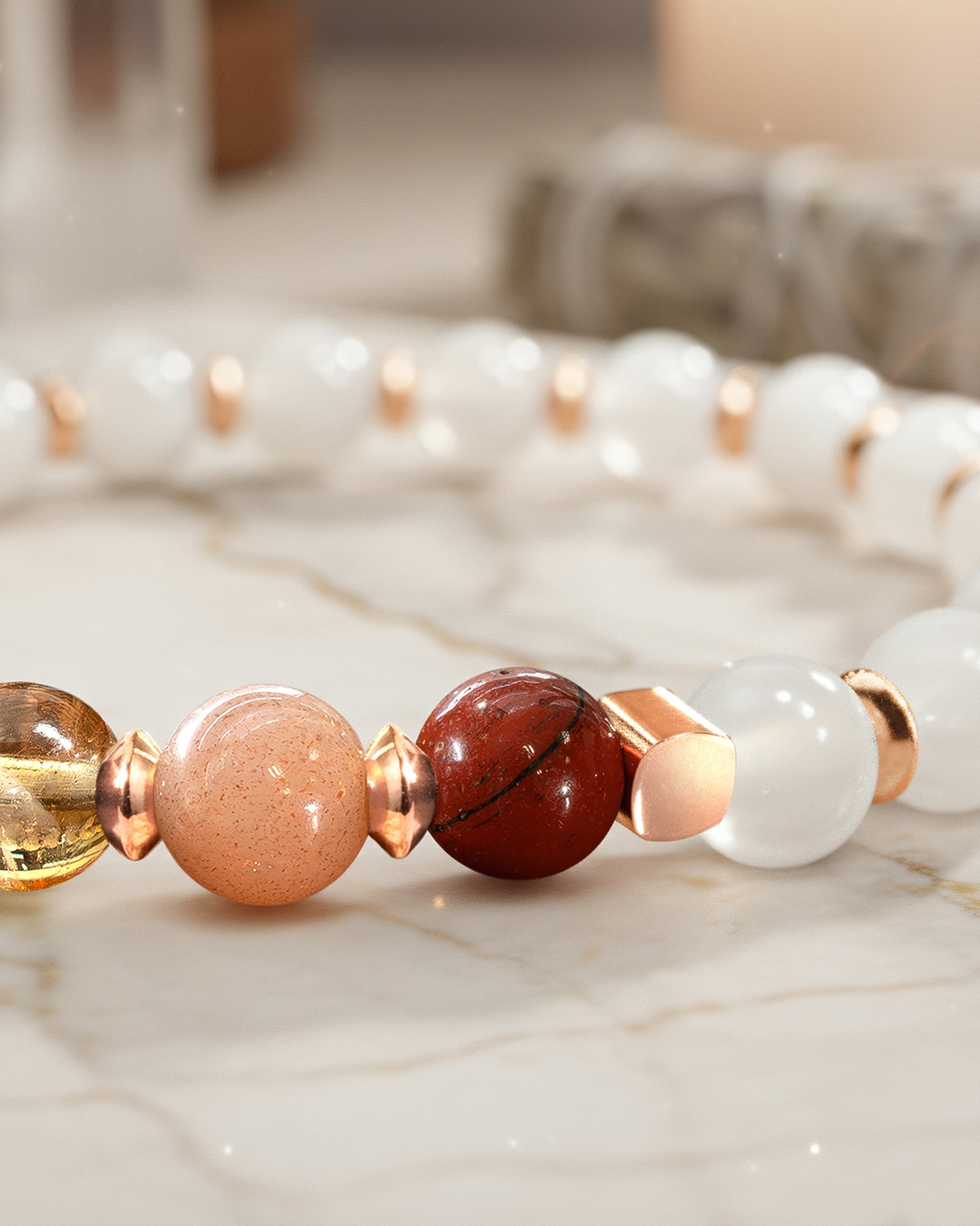 Packshot Bracelet Lithothérapie 7 Chakras Equilibre