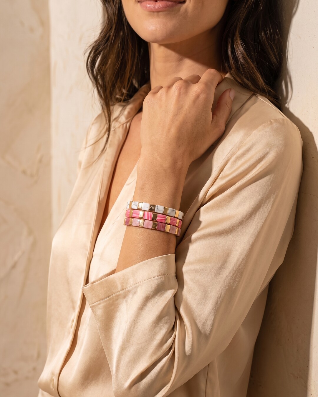 Bracelet Trio Douceur Rosée