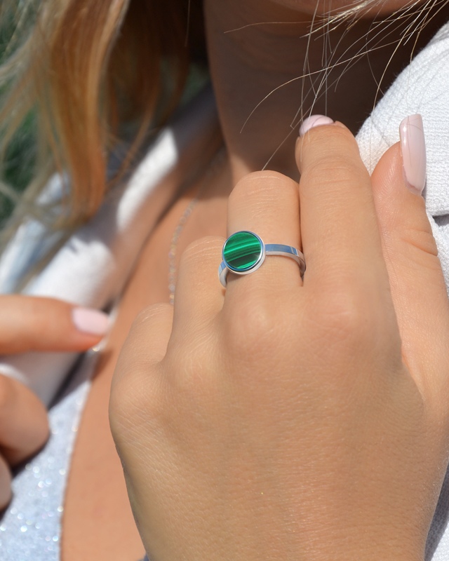 Bague  Malachite Copanella