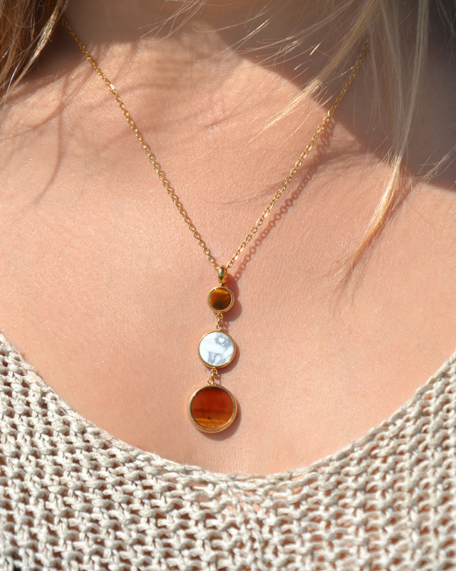 Pendentif  Acier doré inoxydable Levolinio