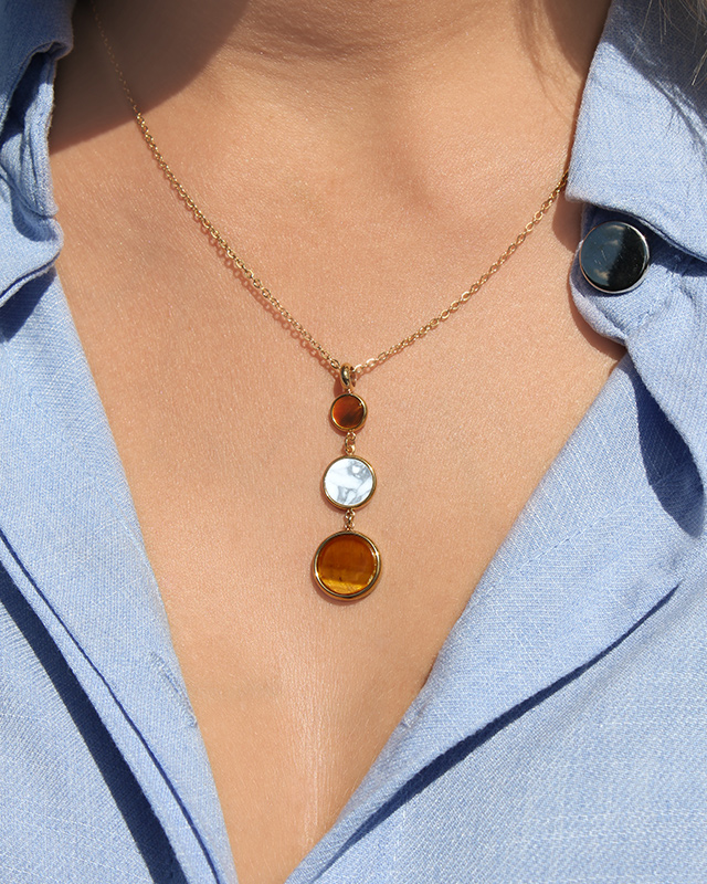 Lifestyle Pendentif  Acier doré inoxydable Levolinio