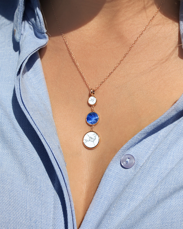 Pendentif  Acier rosé inoxydable Gabellinio