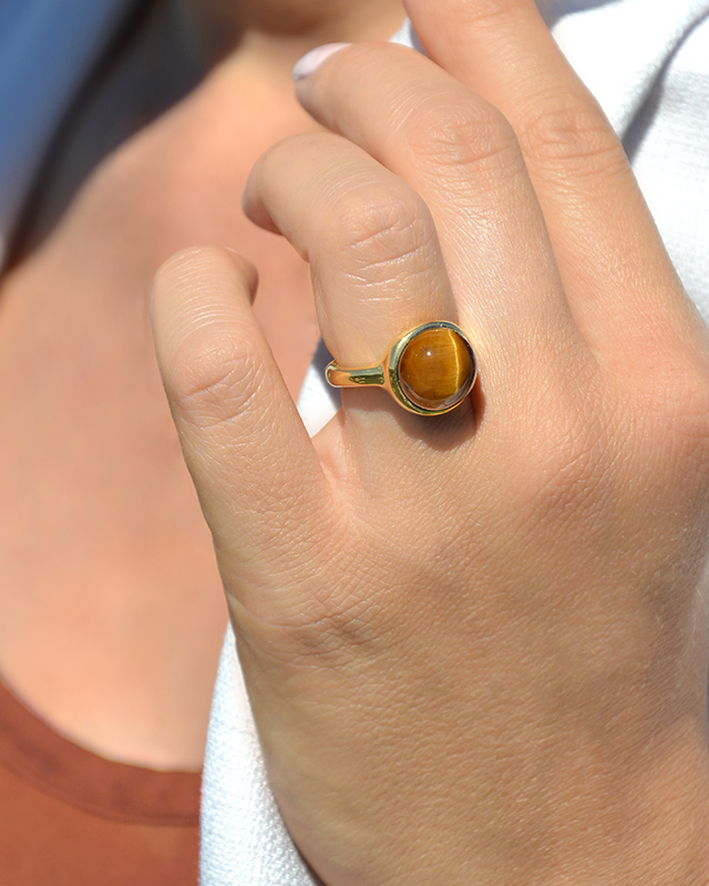 Bague Oeil de tigre Lapia