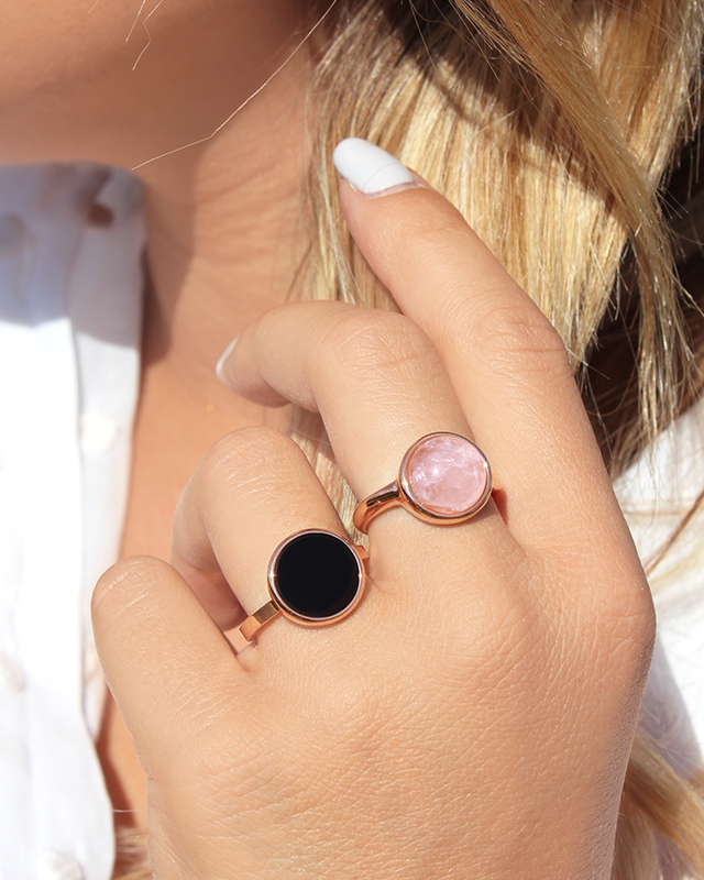 Lifestyle Bague  Quartz rose Caliana