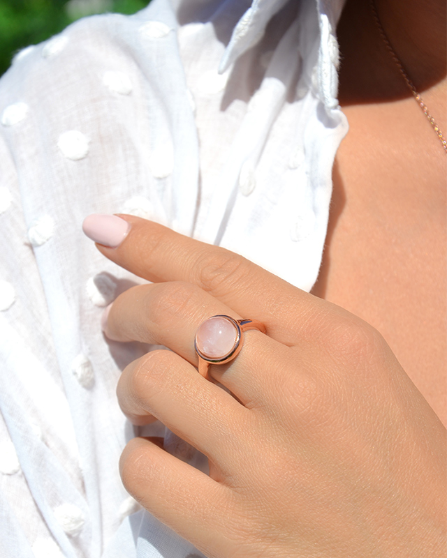 Bague Quartz rose Caliana