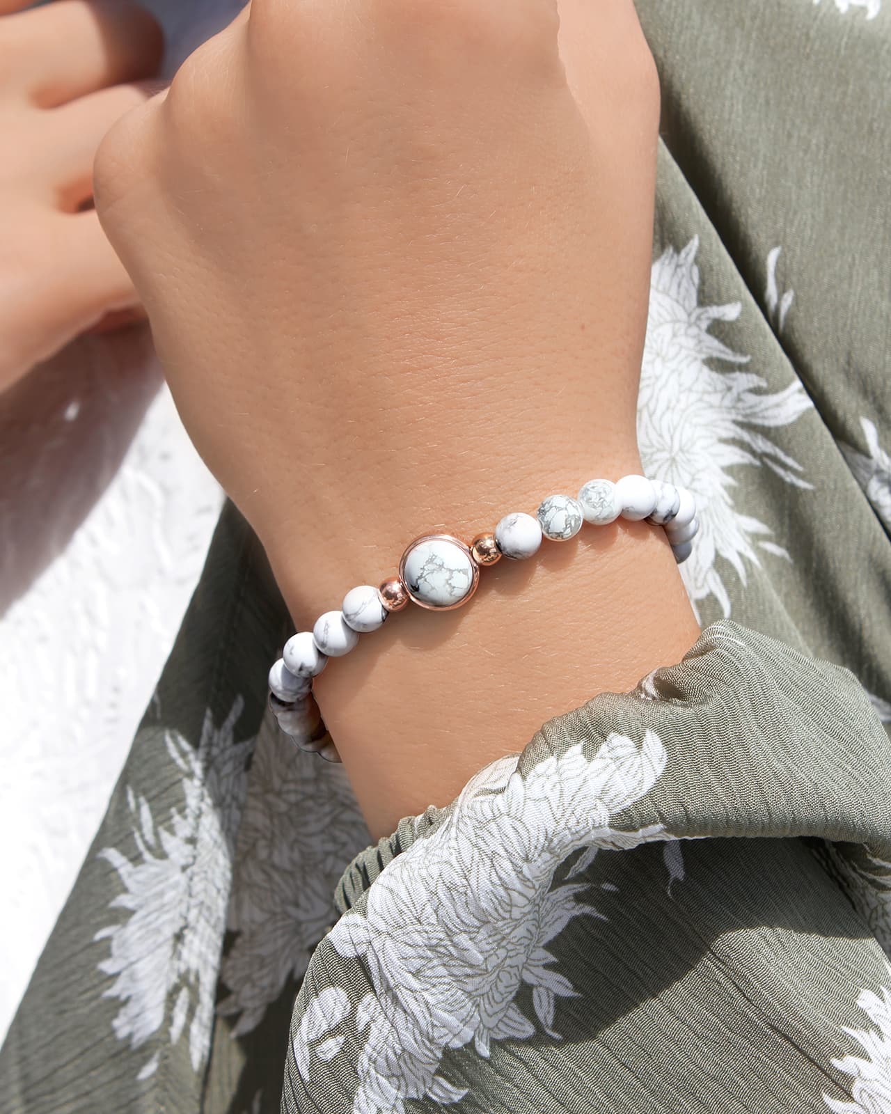 Lifestyle Bracelet Howlite blanche Rivoli