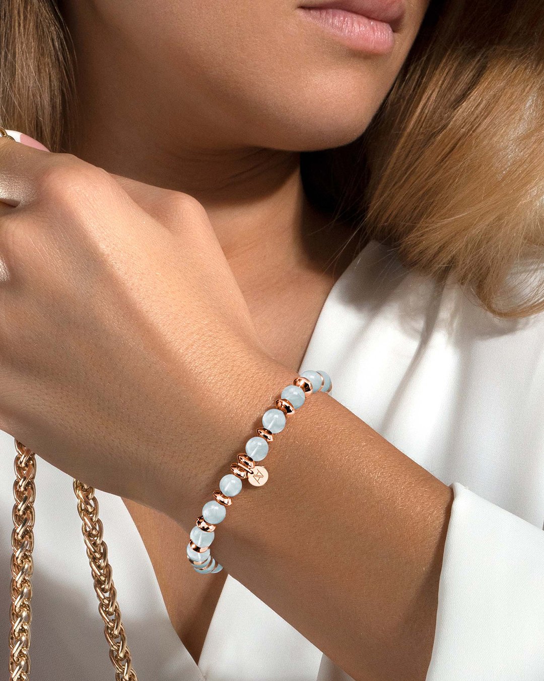 Bracelet Aigue marine  Capria