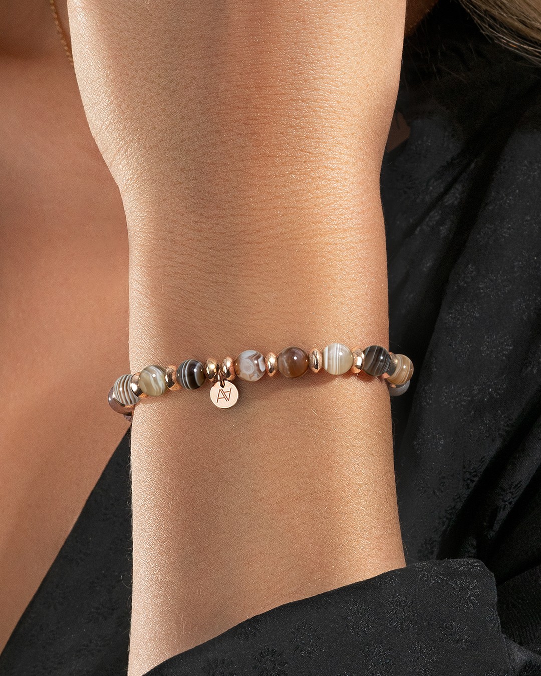 Bracelet Agate du Botswana Avellino