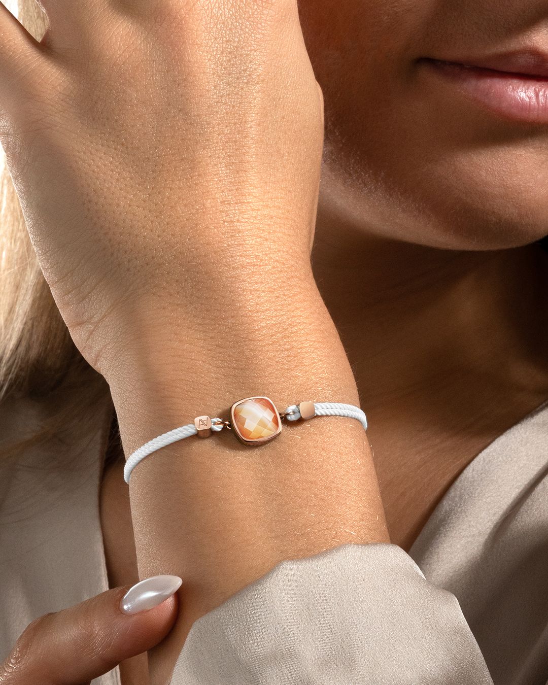 Bracelet Agate du botswana Avellinetta Claro