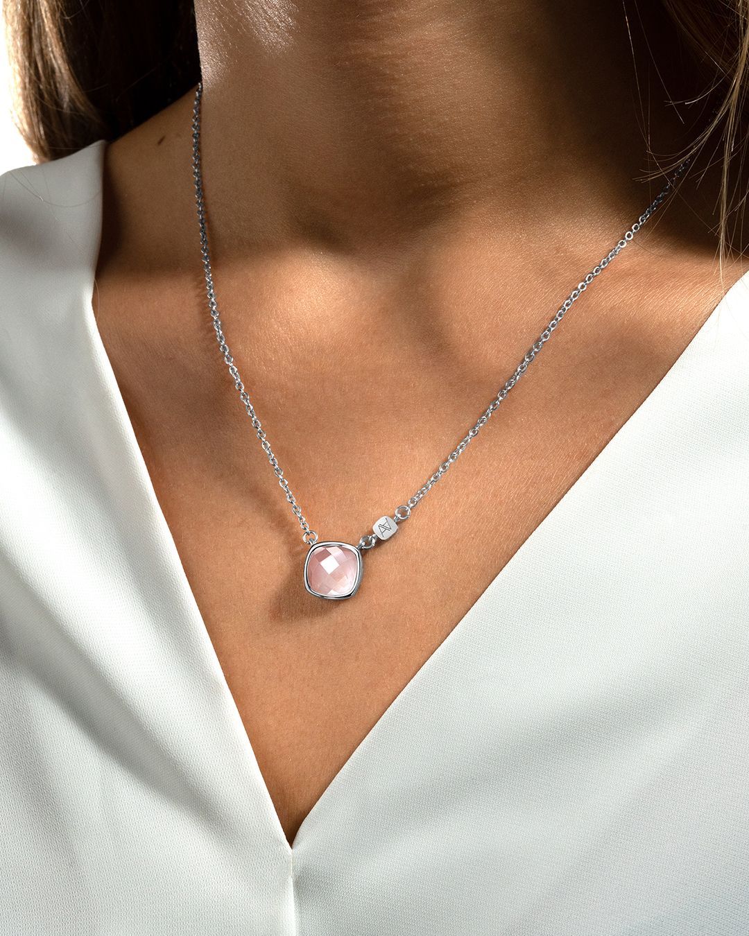 Pendentif Quartz rose Comissio