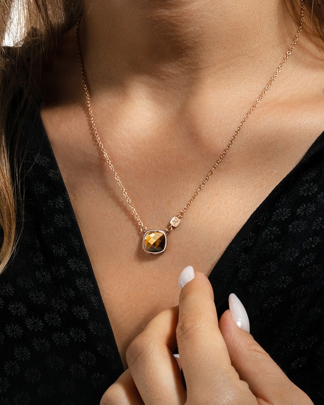 Pendentif Œil de tigre Messinia