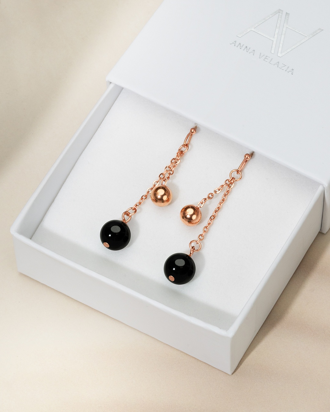 Boucle d'oreilles Tourmaline Noire Leonessi