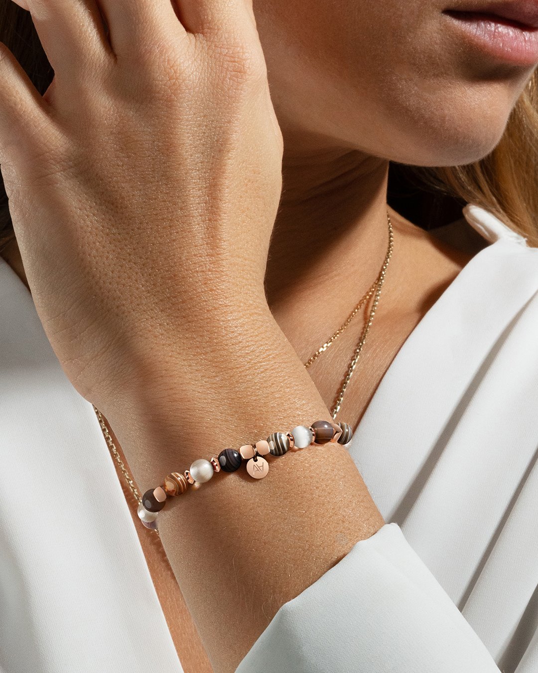 Bracelet Lithothérapie Paix intérieure