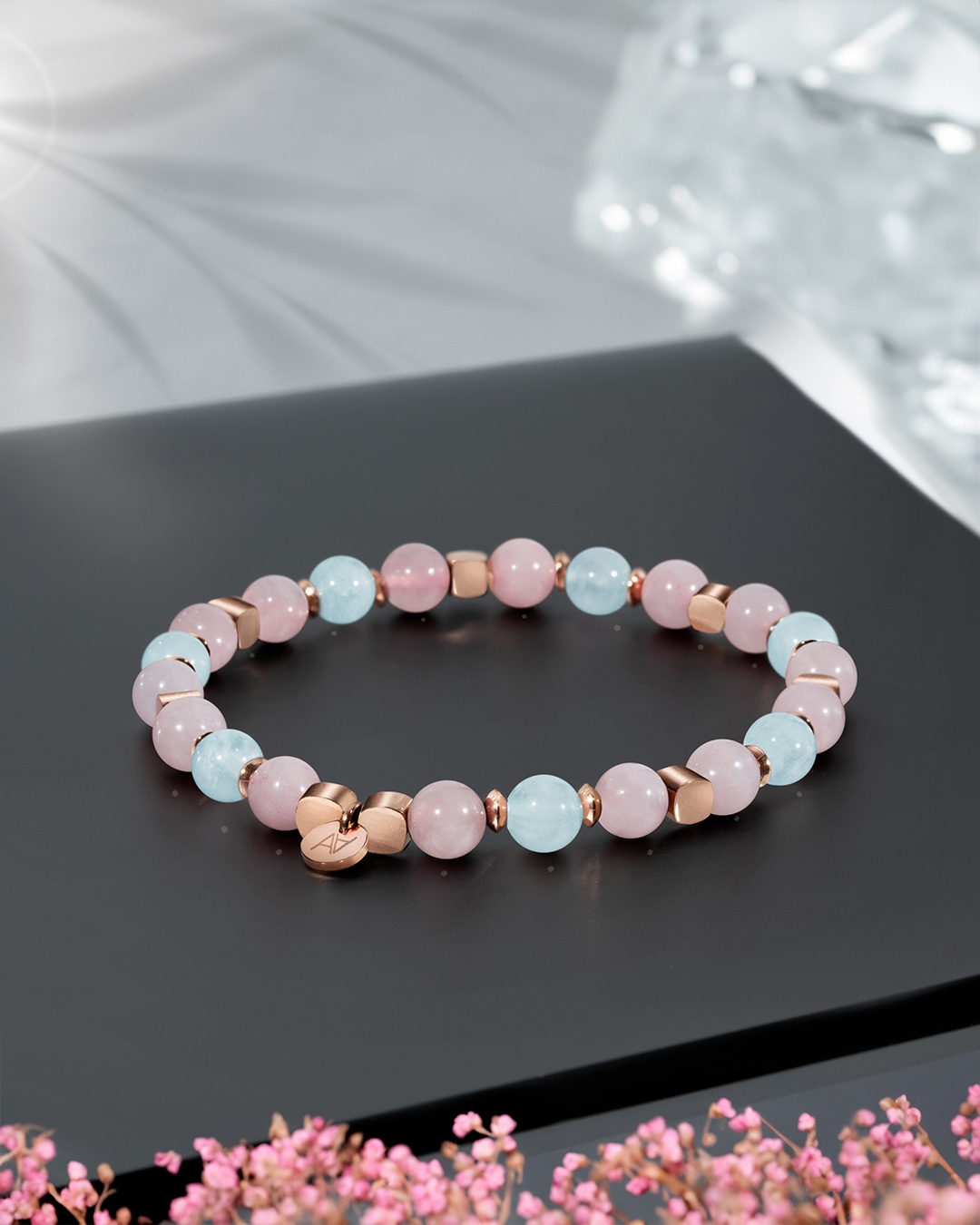 Bracelet Lithothérapie Amour fusionnel