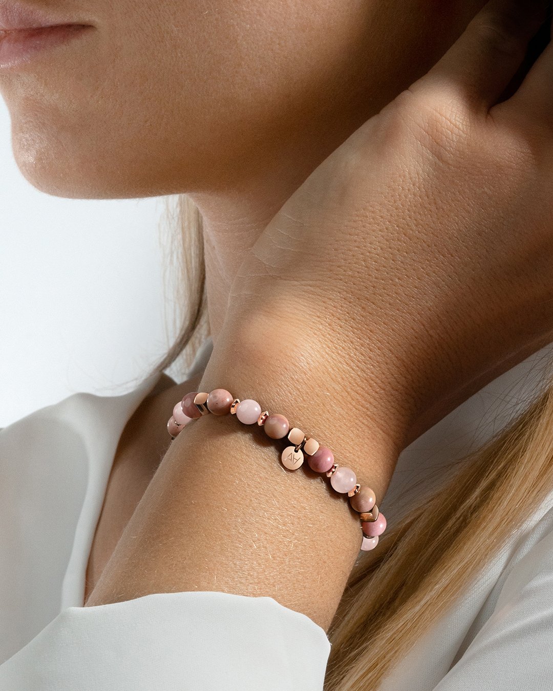 Bracelet Lithothérapie Coeur apaisé