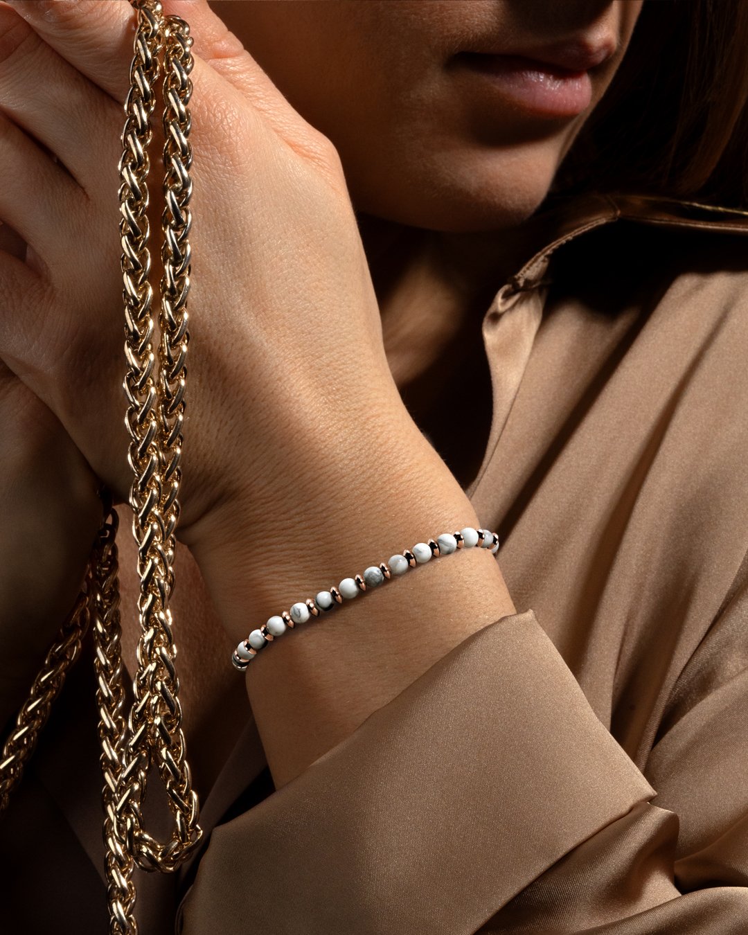 Bracelet Howlite Alcamito