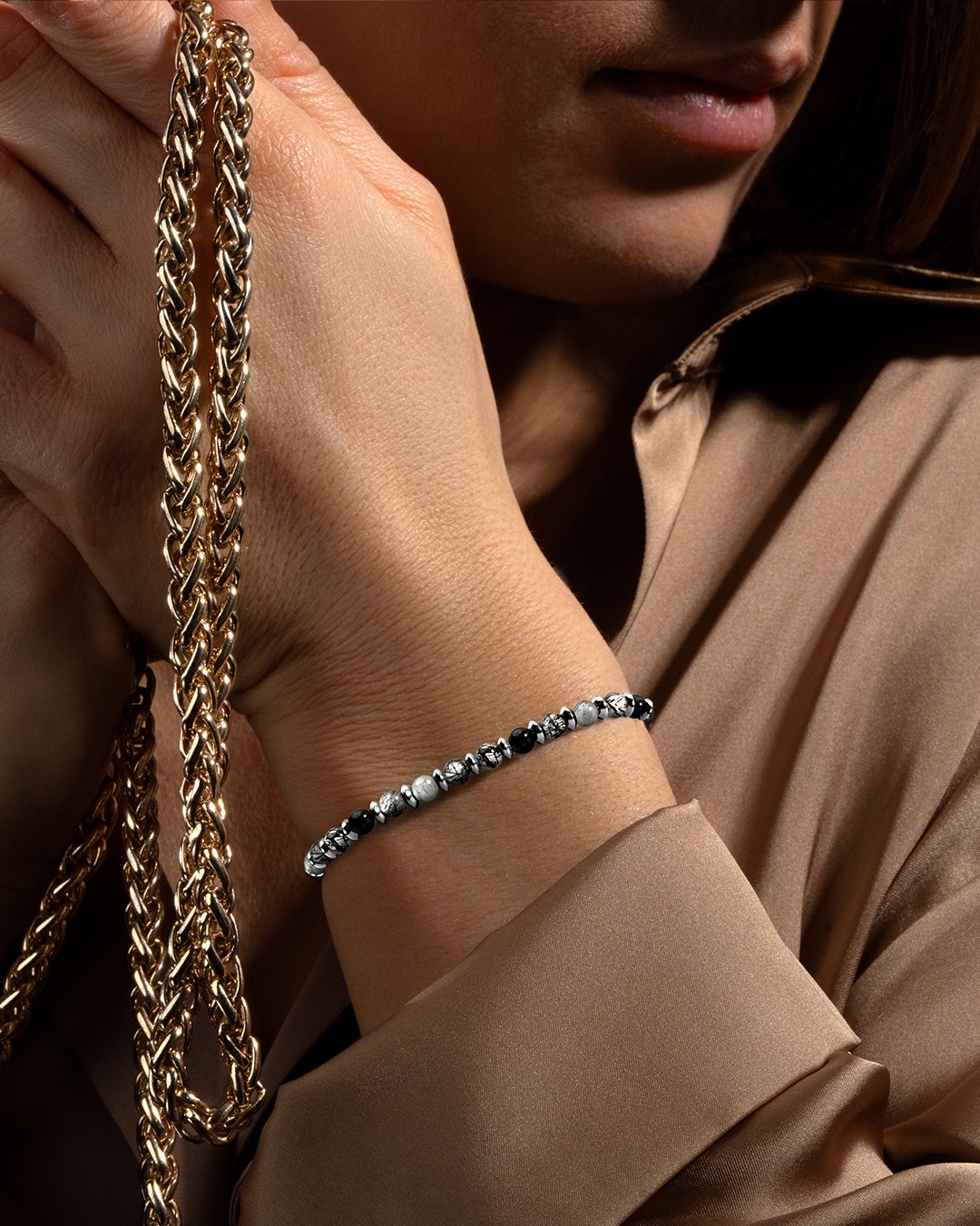 Bracelet Quartz rutile tourmaline Riminito