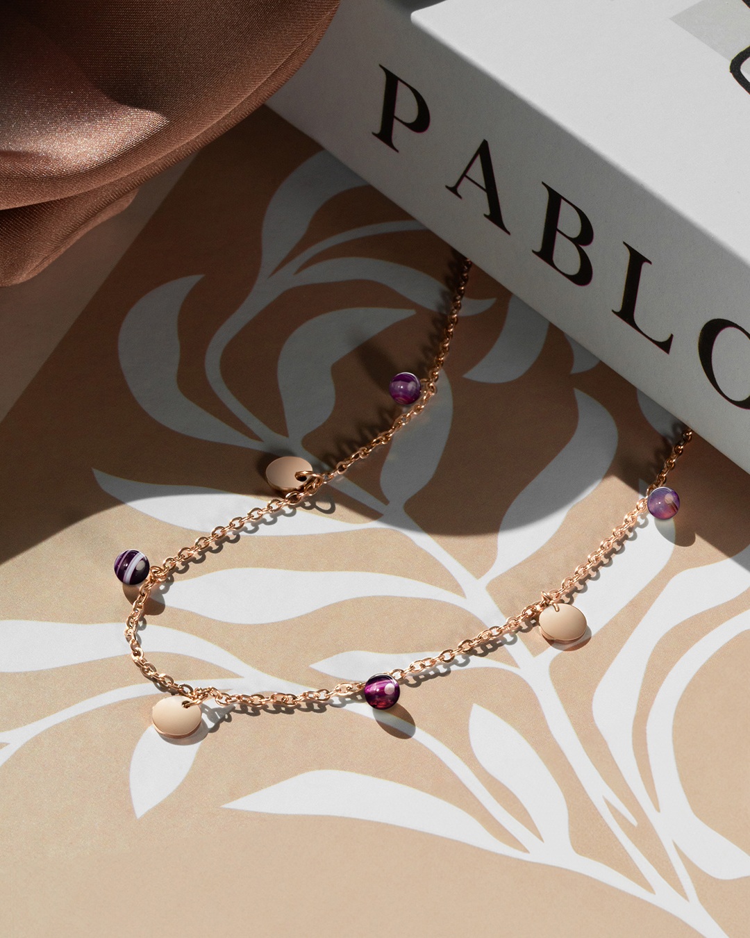 Packshot Pendentif Acier rosé inoxydable Calizzonotto